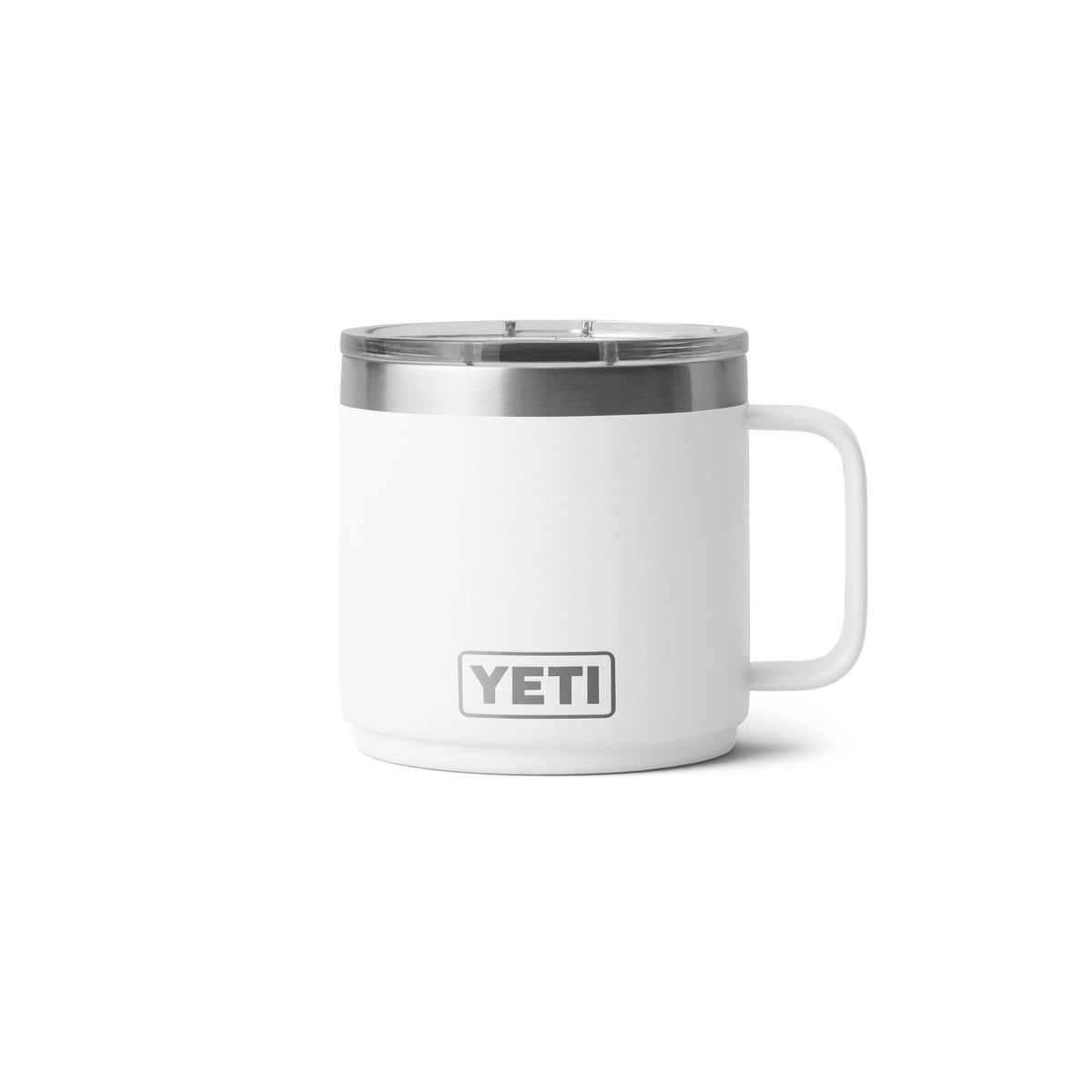 YETI Rambler 14 oz Ceramic Lined Stackable Mug, Cape Taupe | Double-Wall Vacuum Insulated, Stainless Steel with MagSlider Lid