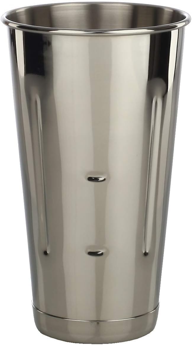 Stainless Steel 2 Pcs 30 oz Malt Milkshake Mixing Cup Two Ice Cream and Milkshake Machine Cups for Milkshake Machines