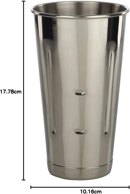 Stainless Steel 2 Pcs 30 oz Malt Milkshake Mixing Cup Two Ice Cream and Milkshake Machine Cups for Milkshake Machines