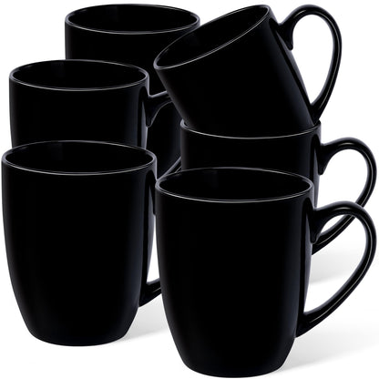 Urbanstrive 16 oz Large Coffee Mugs Set of 4 Ceramic Coffee Mug White Coffee Cups Tea Cups Idea Gift for Women Men House Warming Gifts New Home Office, White 4 Pack