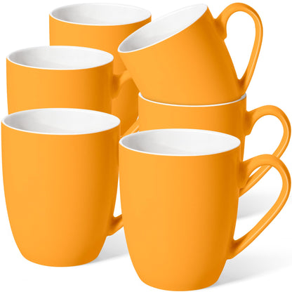 Urbanstrive 16 oz Large Coffee Mugs Set of 4 Ceramic Coffee Mug White Coffee Cups Tea Cups Idea Gift for Women Men House Warming Gifts New Home Office, White 4 Pack
