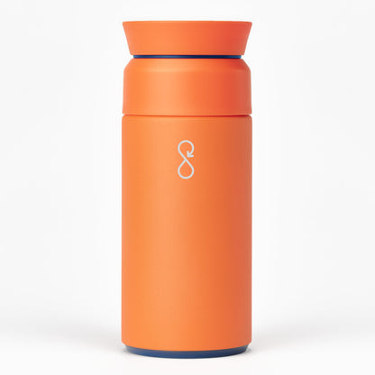 Ocean Bottle Brew Flask 12 oz | Insulated Travel Flask for Hot & Cold Drinks | Recycled Stainless Steel | Sustainable, Eco Friendly Gift (Rock Grey)