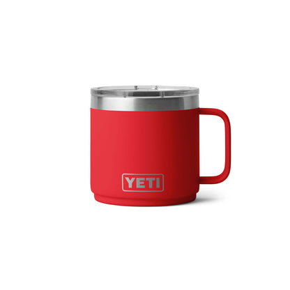 YETI Rambler 14 oz Ceramic Lined Stackable Mug, Cape Taupe | Double-Wall Vacuum Insulated, Stainless Steel with MagSlider Lid
