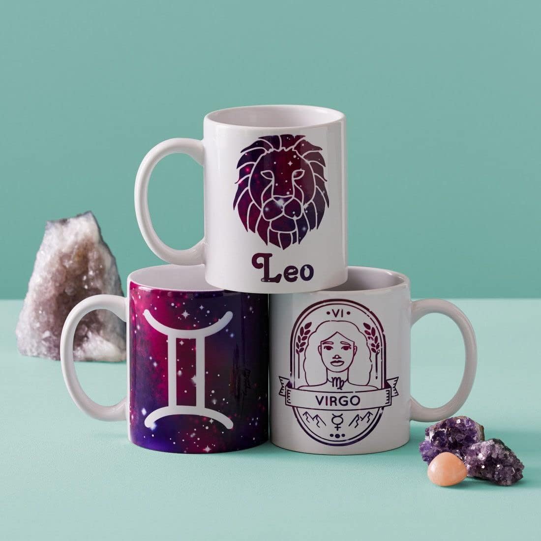 Cricut Beveled Blank Mug to Decorate, White (6 count) | Ceramic-Coated, Dishwasher & Microwave Safe - Mug Press & Infusible Ink Compatible,12 Oz Sublimation