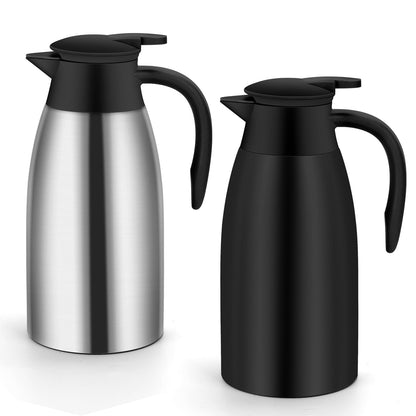 70oz Thermal Coffee Carafe Insulated Coffee Thermos, Stainless Steel Insulated Vacuum Coffee Carafes For Keeping Hot, Double Walled Insulated Vacuum Flask, Tea Water Coffee Dispenser Airpot