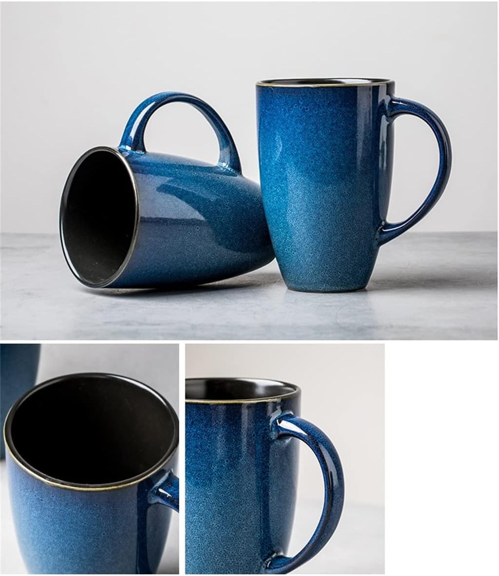 Mug Breakfast Cereal Milk Cute Ceramic Cup Daily Household Large-capacity Insulated Coffee With Spoon