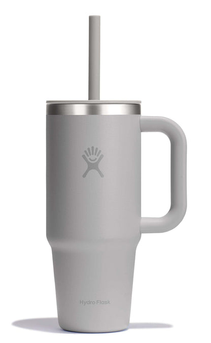 Hydro Flask Travel Tumbler with Handle, Lid and Straw - Insulated Stainless Steel in 40 Oz Trillium