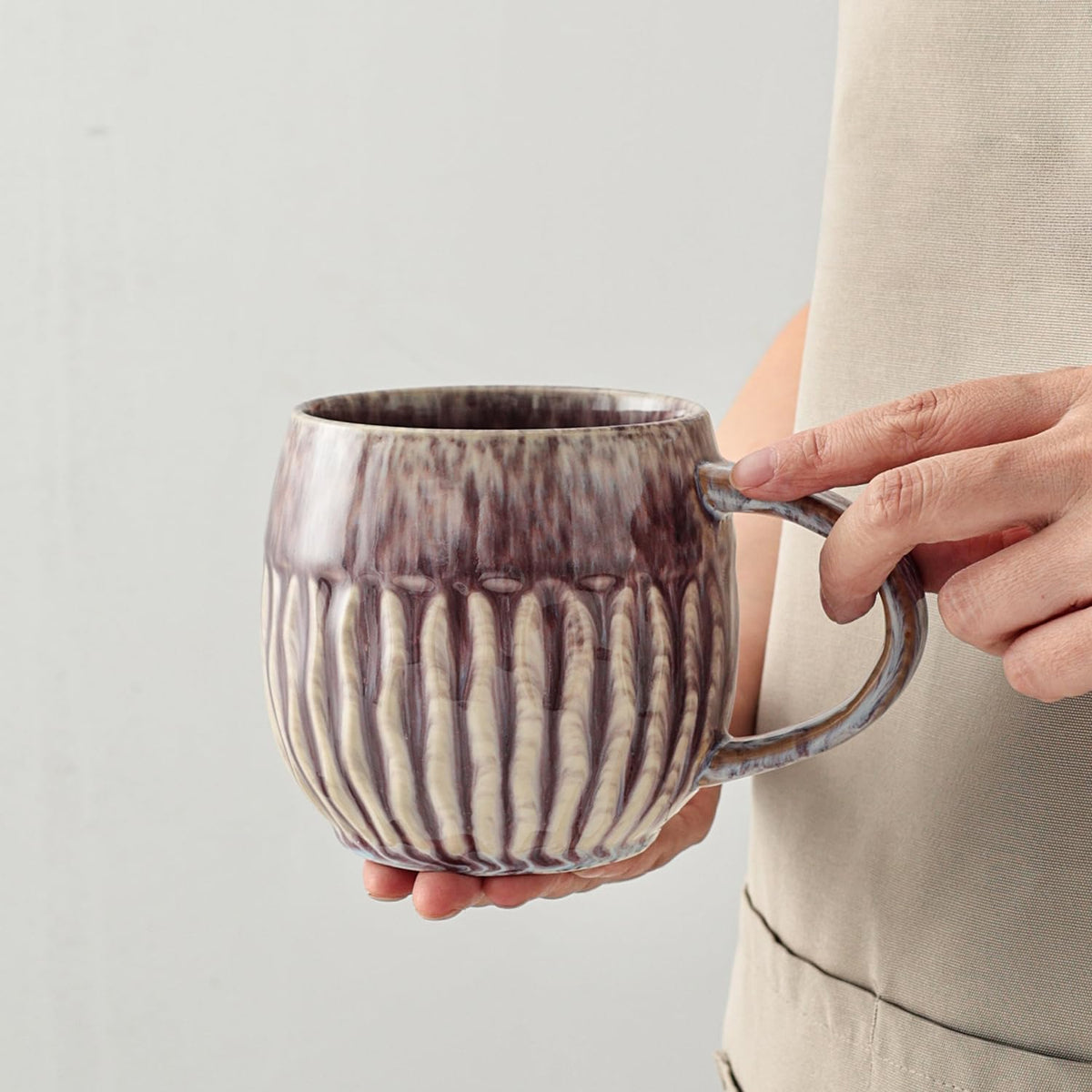 Large Ceramic Coffee Mug - 20oz Big Tea Cup, Blue | Large Tea Mug, Microwave Safe, Dishwasher Safe