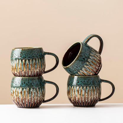 Large Ceramic Coffee Mug - 20oz Big Tea Cup, Blue | Large Tea Mug, Microwave Safe, Dishwasher Safe