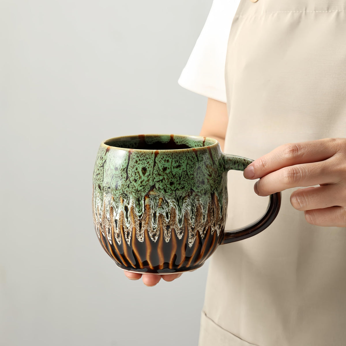 Large Ceramic Coffee Mug - 20oz Big Tea Cup, Blue | Large Tea Mug, Microwave Safe, Dishwasher Safe
