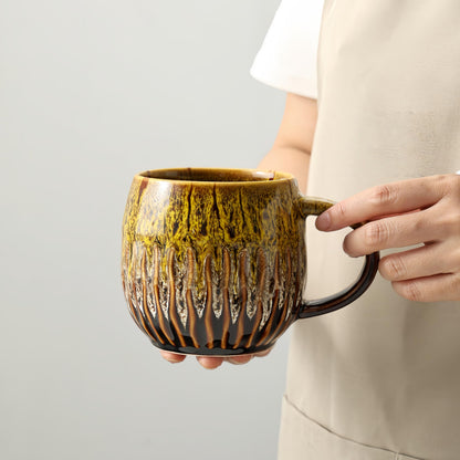 Large Ceramic Coffee Mug - 20oz Big Tea Cup, Blue | Large Tea Mug, Microwave Safe, Dishwasher Safe
