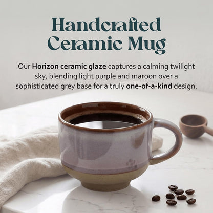 NOVA CERAMICS Ceramic Coffee Mug - Ceramic Cup with Handle - 16 oz Coffee Mugs, Cute Mug - Large Mug - Microwave & Dishwasher Safe - Gifts For Women Men Him Her - 16oz - Horizon